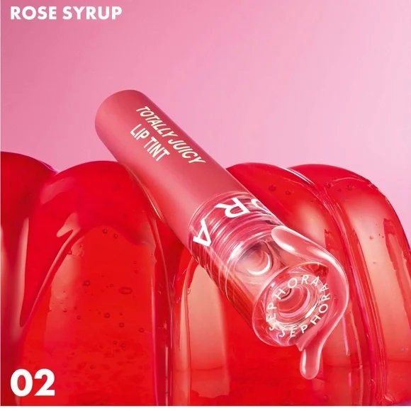 SEPHORA COLLECTION Totally Juicy Lip Tint in 02 Rose Syrup 5.5 mL Full Size - Picture 7 of 8